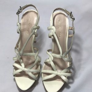 White Pelle Moda platform heel